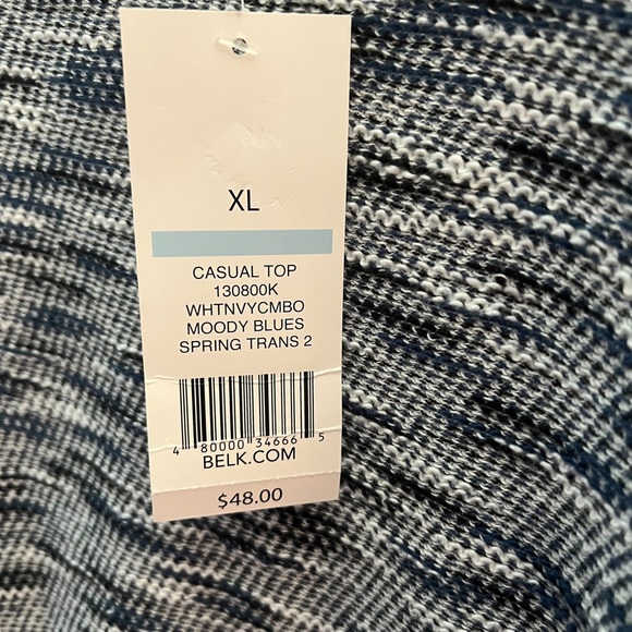 New Directions Jacquard Bubble Sleeve Pullover Size XL - Picture 7 of 12